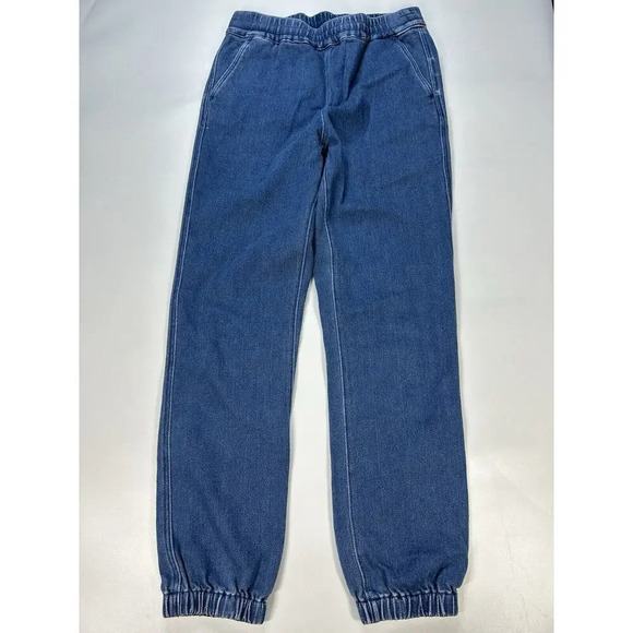 J Crew Pants Womens Small Tall Jean Joggers Medium Wash Denim Stretch Comfort - Picture 4 of 10